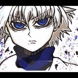 Acrylic  Painting of Killua on Glass!